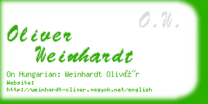 oliver weinhardt business card